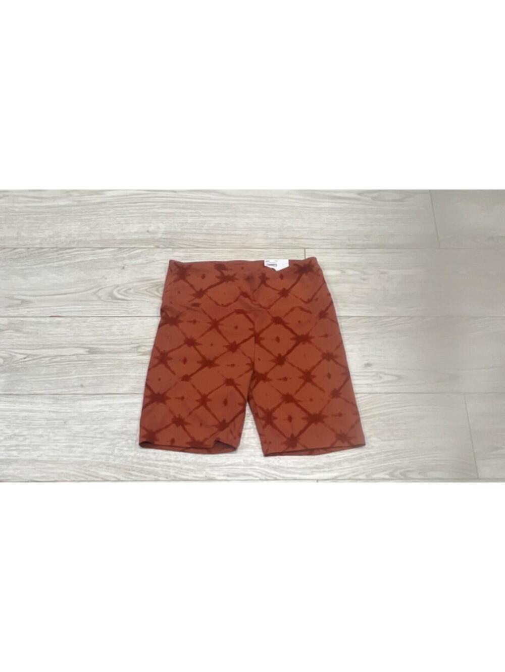 NEW Sonoma Women's Burnt Orange Cotton Blend Women's Biker Shorts SIZE M $38